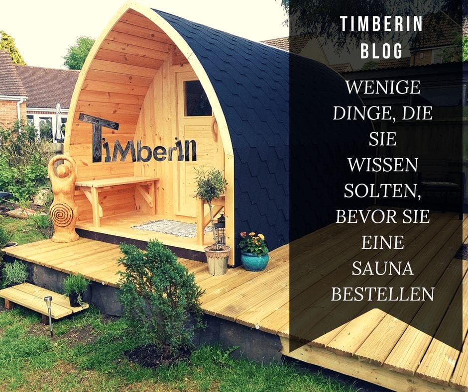 WENIGE DINGE, DIE SIE WISSEN SOLTEN, BEVOR SIE EINE SAUNA BESTELLEN