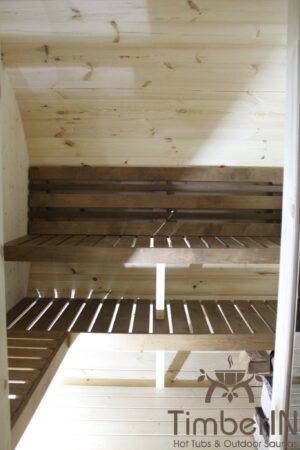 Ovale Aussensauna Fasssauna Hobbit (1)