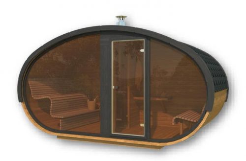 Ovale Aussensauna Fasssauna Hobbit (17)