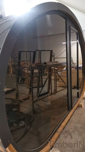 Ovale Aussensauna Fasssauna Hobbit (2)