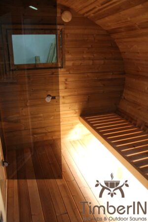 Ovale Aussensauna Fasssauna Hobbit (2)