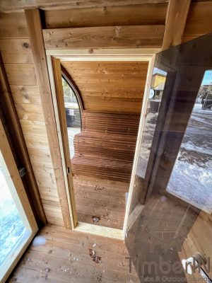 Ovale Aussensauna Fasssauna Hobbit (3)