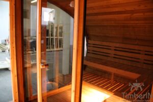 Ovale Aussensauna Fasssauna Hobbit (4)
