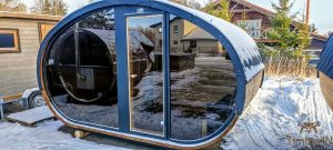 Ovale Aussensauna Fasssauna Hobbit (9)