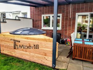 Badetonne Fiberglas Terrasse Einbaumodell (3)