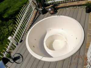 Badezuber Badefass Jakuzzi Hot Tube Einbaumodell Einsatz Eingraben Eingelassen (5)