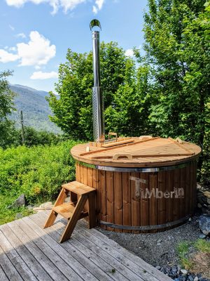 Holz Whirlpool Für Draußen Holzheizung (2)