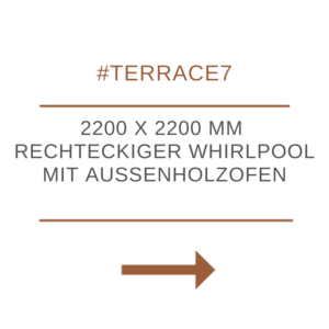 RECHTECKIGER WHIRLPOOL MIT Aussenholzofen