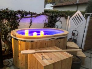 Badetonne Oval Mit Fiberglaseinsatz Für 2 Personen (2)