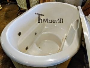 Badetonne Oval Mit Fiberglaseinsatz Für 2 Personen (11)