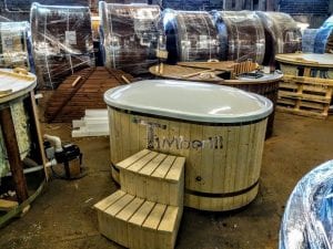 Badetonne Oval Mit Fiberglaseinsatz Für 2 Personen (14)