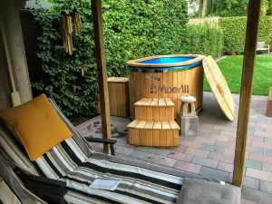 Badetonne Oval Mit Fiberglaseinsatz Für 2 Personen (4)