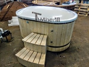 Badetonne Oval Mit Fiberglaseinsatz Für 2 Personen (8)