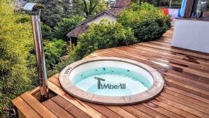 Badetonne Fiberglas Terrasse Einbaumodell Classic Modell