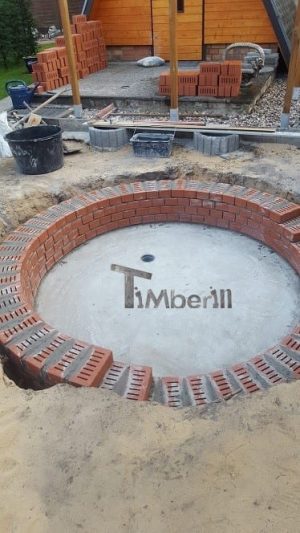 Badetonne Fiberglas Terrasse Einbaumodell Classic Modell (5)