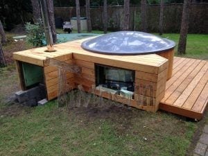 Hot Tub Badebottich Mit Holzheizung Für Die Terrasse TimberIN 11