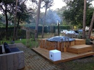 Hot Tub Badebottich Mit Holzheizung Für Die Terrasse TimberIN 15