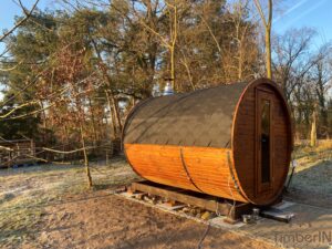 Holz Fasssauna Mit Holzofen Vorraum Bausatz (1)