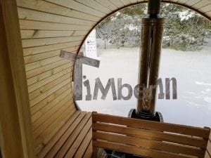 Sauna Fass Mit Vorraum Und Holzofen 2 M (17)