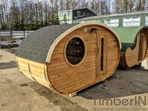 Aussensauna Fasssauna Oval Timberin (23)