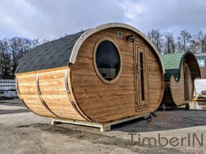 Aussensauna Fasssauna Oval Timberin (26)