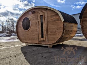 Aussensauna Fasssauna Oval Timberin (31)