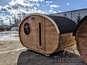 Aussensauna Fasssauna Oval Timberin (32)
