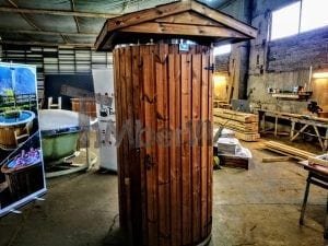 Outdoor Holzdusche Für Sauna Oder Whirlpool (6)
