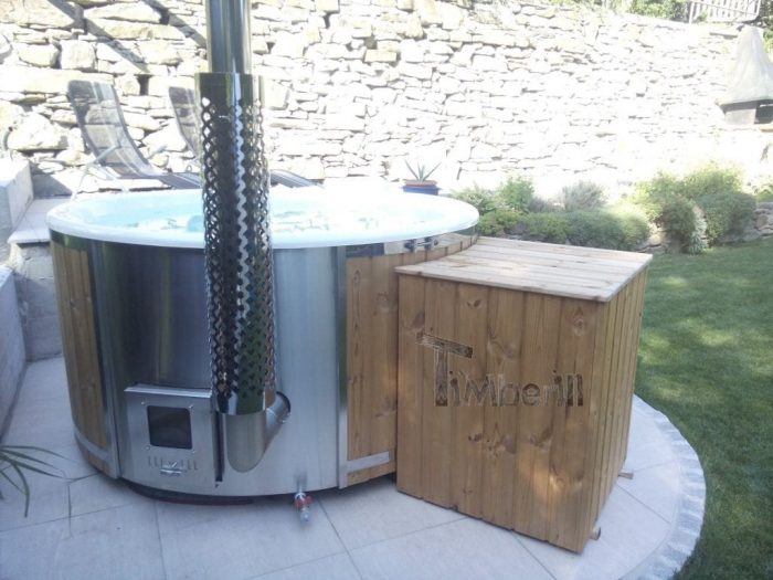 Badefass Gfk Thermoholz Mit Integriertem Ofen Wellness Royal, Dieter, Ybbslände, Waidhofen An Der Ybbs, Austria (2)