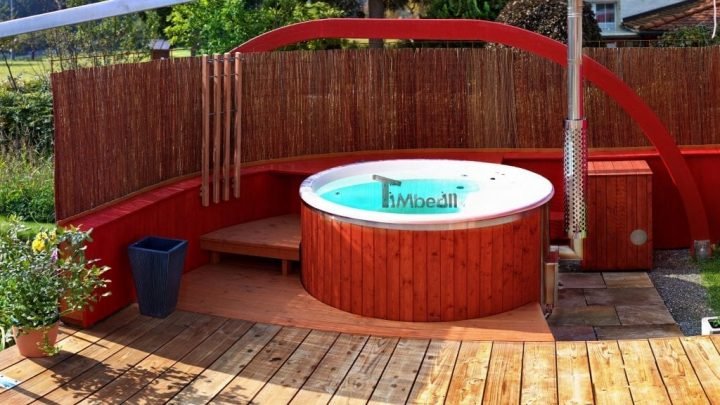 Badezuber GFK Wellness Royal Mit Holzfärbung, Walter, Immendingen, Deutschland (2)