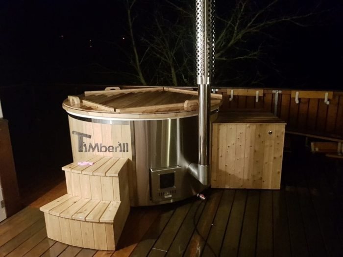 Badezuber GFK Lärche mit integriertem Ofen Wellness Deluxe, Markus, Neustadt, Deutschland 2 Badezuber GFK Lärche Mit Integriertem Ofen Wellness Deluxe, Markus, Neustadt, Deutschland