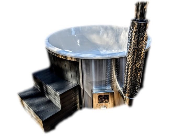 Badefass mit Pelletofen – WPC Modell