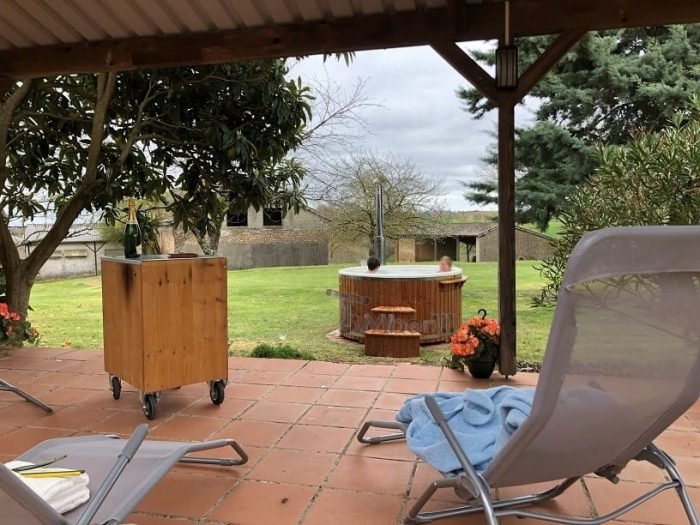 Badefass gfk Thermoholz mit integriertem Ofen Wellness Royal, Silvan, SAVERDUN, Frankreich 4 Badefass Gfk Thermoholz Mit Integriertem Ofen Wellness Royal, Silvan, SAVERDUN, Frankreich (4)