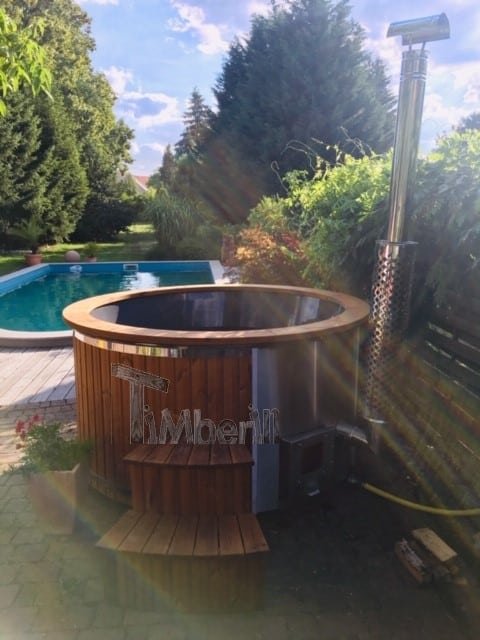 Badefass Gfk Thermoholz Mit Integriertem Ofen Wellness Royal, Julius, Görzke, Deutschland (1)