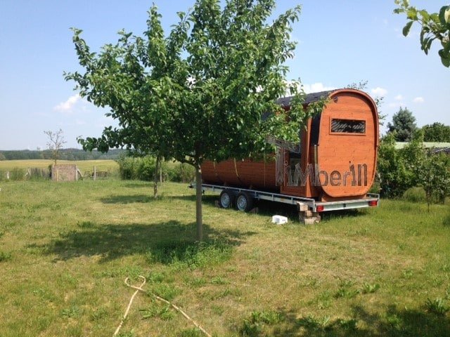 Mobile Rechteckige Außensauna Auf Rädern Anhänger, Jörg, Benitz, Deutschland (1)