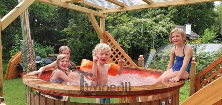 BADEFASS GFK THERMOHOLZ MIT INTEGRIERTEM OFEN WELLNESS ROYAL, Andreas, München, Deutschland (4)