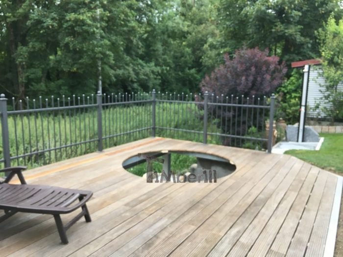 BADETONNE FIBERGLAS TERRASSE EINBAUMODELL - CLASSIC MODELL, Andrea, Moos, Deutschland 4 BADETONNE FIBERGLAS TERRASSE EINBAUMODELL CLASSIC MODELL, Andrea, Moos, Deutschland (2)