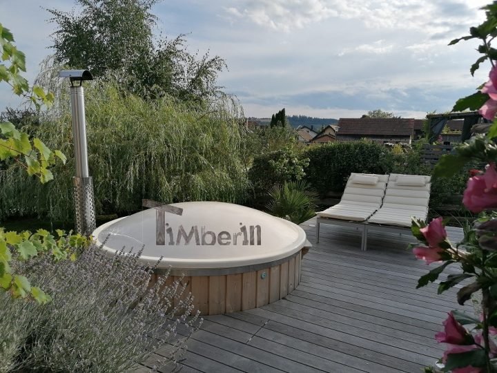 Badefass Gfk Thermoholz Mit Integriertem Ofen Wellness Royal, Daniela, Hollenthon, Österreich (1)