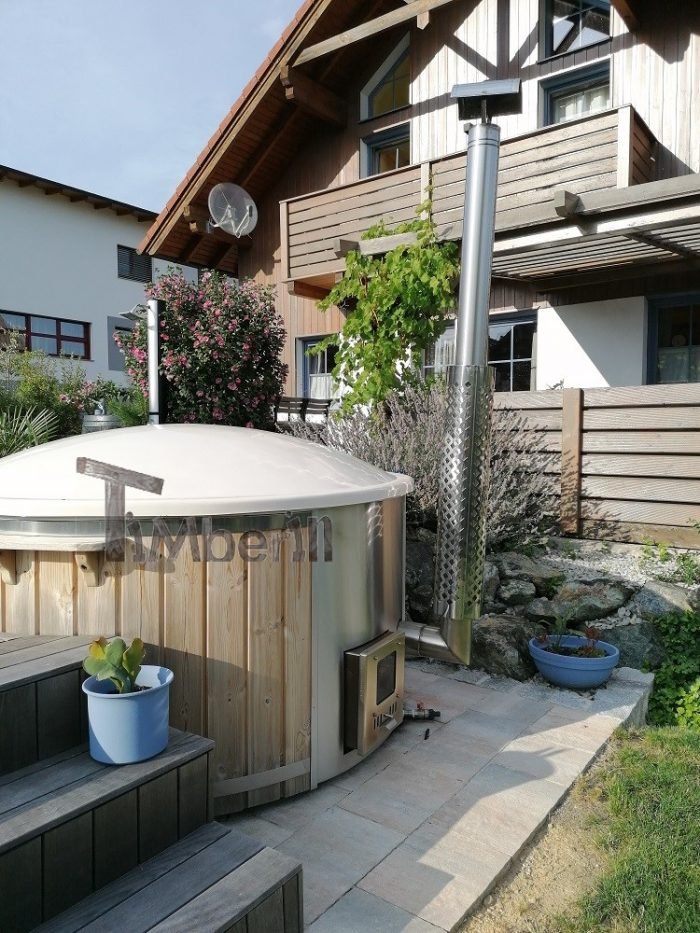 Badefass gfk Thermoholz mit integriertem Ofen Wellness Royal, Daniela, Hollenthon, Österreich 5 Badefass Gfk Thermoholz Mit Integriertem Ofen Wellness Royal, Daniela, Hollenthon, Österreich (2)