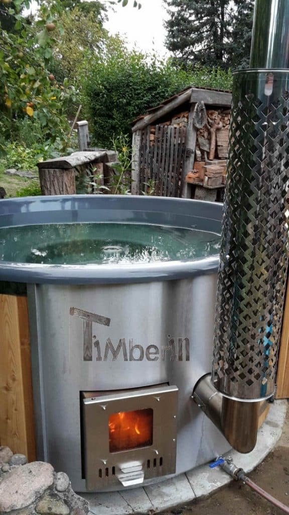 Badezuber GFK Lärche mit integriertem Ofen Wellness Deluxe, Ines, Burg OT Parchau, Deutschland 4 Badezuber GFK Lärche Mit Integriertem Ofen Wellness Deluxe, Ines, Burg OT Parchau, Deutschland (2)