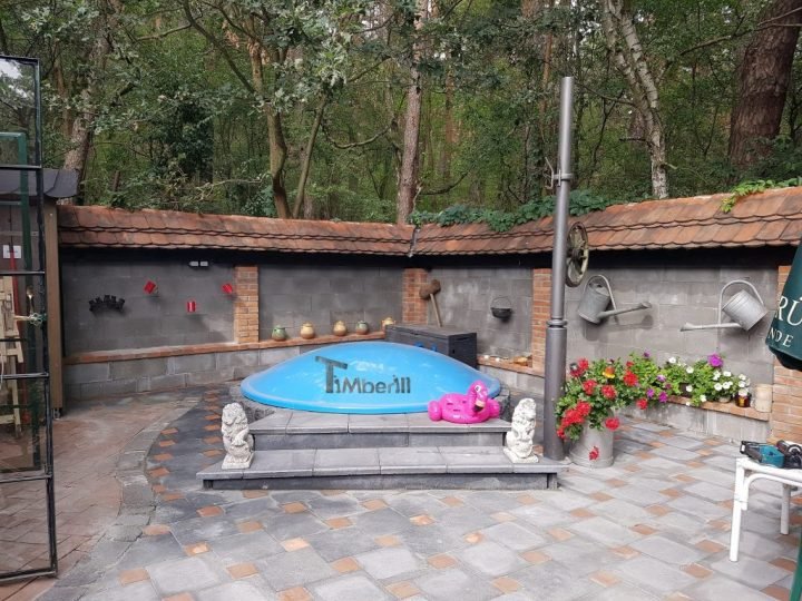 BADETONNE FIBERGLAS TERRASSE EINBAUMODELL, Mareike, Bei Wulfert, Deutschland (1)