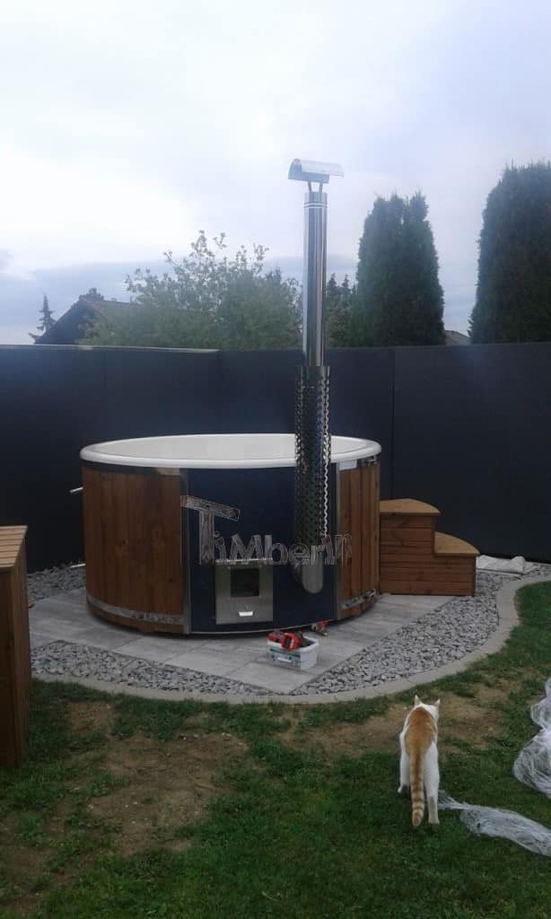 Badefass Gfk Thermoholz Mit Integriertem Ofen Wellness Royal, Christian, Neukirchen Am Walde, Deutschland (1)