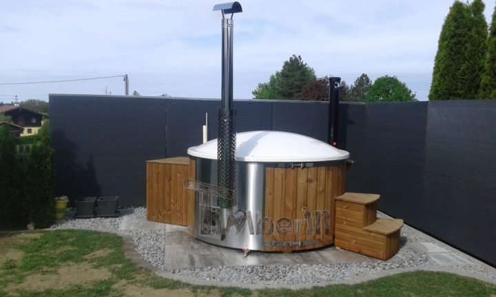 Badefass Gfk Thermoholz Mit Integriertem Ofen Wellness Royal, Christian, Neukirchen Am Walde, Deutschland (2)