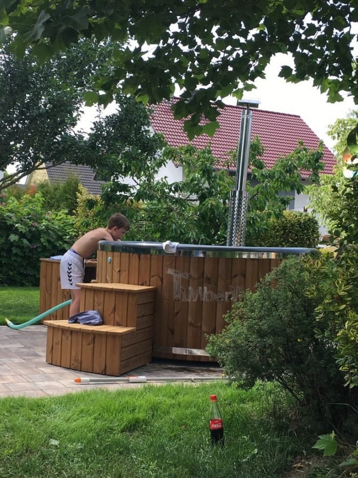 Badefass Gfk Thermoholz Mit Integriertem Ofen Wellness Royal, Heike, Scheinfeld, DEUTSCHLAND (1)