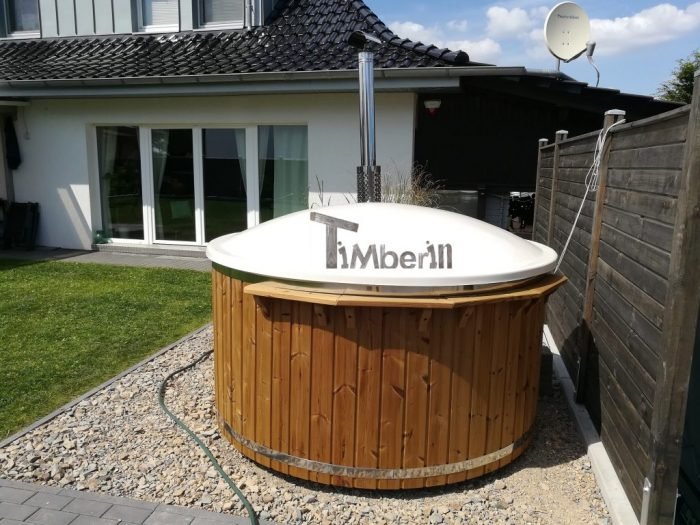 Badefass gfk Thermoholz mit integriertem Ofen Wellness Royal, Markus, Leichlingen, Deutschland