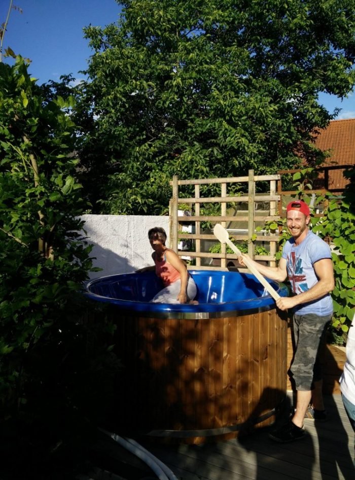 Badefass gfk Thermoholz mit integriertem Ofen Wellness Royal, Peter, Maria Anzbach, Österreich 4 Badefass Gfk Thermoholz Mit Integriertem Ofen Wellness Royal, Peter, Maria Anzbach, Österreich (3)