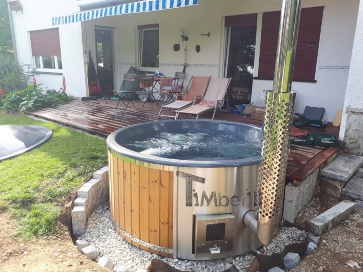 Badefass Gfk Thermoholz Mit Integriertem Ofen Wellness Royal, Ralph, Ingolstadt, Deutschland (3)