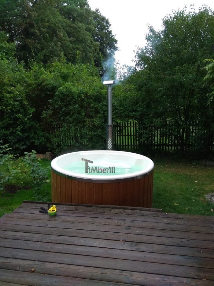 Badefass Gfk Thermoholz Mit Integriertem Ofen Wellness Royal, Roman, Inning Am Ammersee, Deutschland (2)