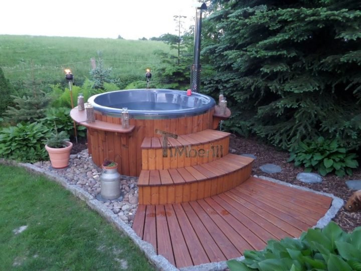 Badefass Gfk Thermoholz Mit Integriertem Ofen Wellness Royal, Steffen, Gutow OT Schönwolde, Deutschland (2)