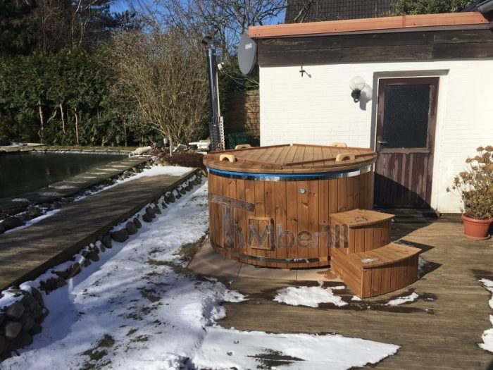 Badefass gfk Thermoholz mit integriertem Ofen Wellness Royal, Tilo, Heide, Deutschland 3 Badefass Gfk Thermoholz Mit Integriertem Ofen Wellness Royal, Tilo, Heide, Deutschland (2)